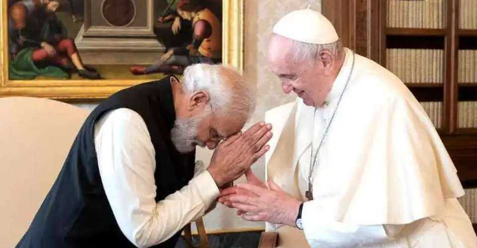 PM Modi isyaratkan kunjungan paus ke India tahun depan